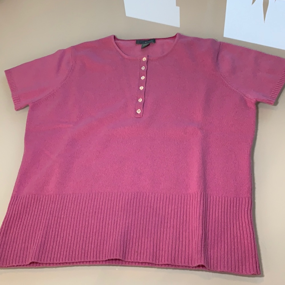 Sweet pink cashmere sweater - L